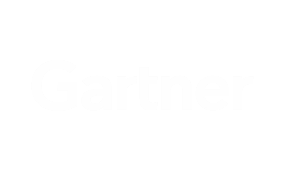 White Gartner logo